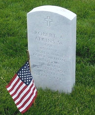 Gravestone for Colonel Robert A. Atkins, Sr