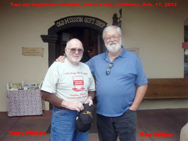 Two old engineers reunited, Santa Ynez, California, Feb. 17, 2012