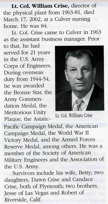 LTC William F. Crise obituary