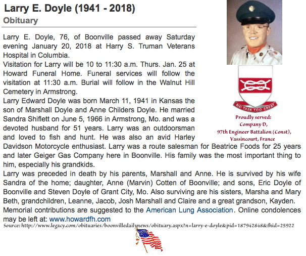 Obituary for Larry E. Doyle
