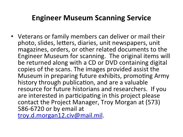 Engineer Museum Photo Scanning Service