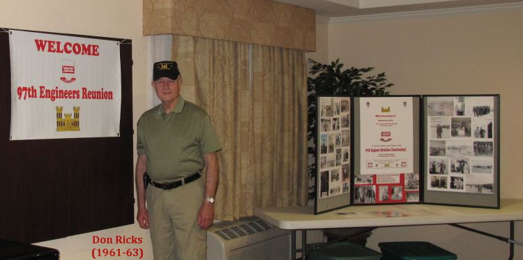 Don Ricks, coordinator, 97th Engineers Reunion 2011 