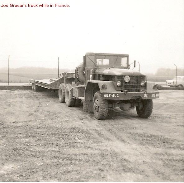 Joe Greear's truck while in France