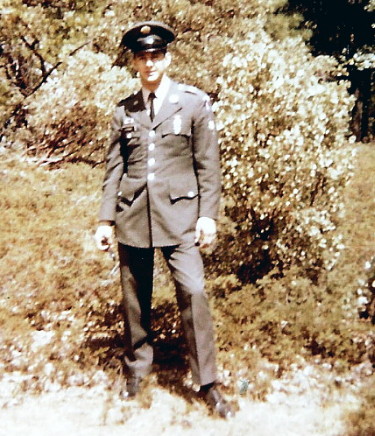 SP4 Michael A. LePeilbet, newly promoted, on leave in the USA, 1968