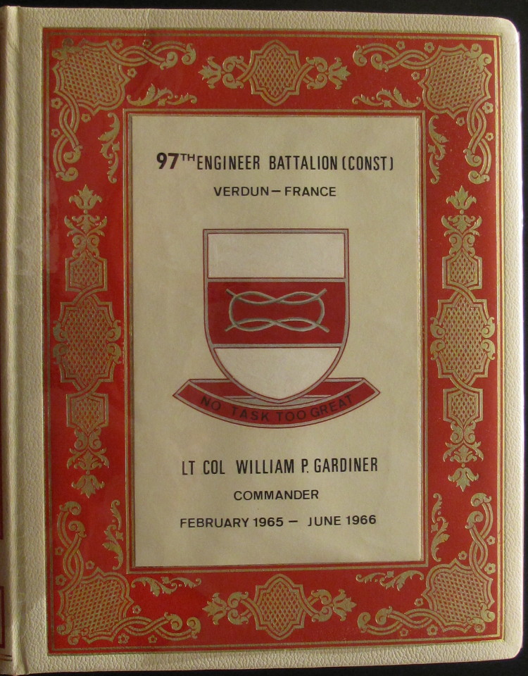 Photo Album cover, LTC William P. Gardiner, 97th Engr Bn Commander, 1965-66