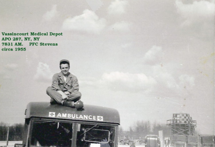 PFC Stevens, Ambulance driver
