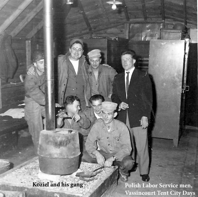 Polish Labor Service men, Vassincourt Tent City Days