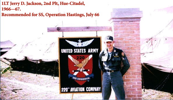 1LT Jerry D. Jackson, 2nd Platoon, Hue, 1966-67