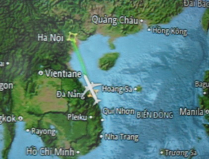 Da Nang flight to Hanoi, Vietnam Airlines Flt 164
