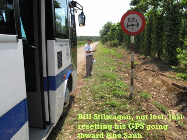 Bill Stilwagen working with his GPS unit