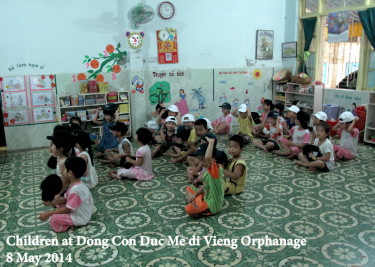 Dong Con Duc Me di Vieng Orphanage, 8 May 2014, during visit