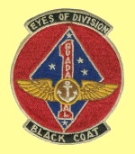 Copy of the 1st Marine Division AO Section Black Coat patch