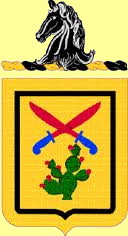 unit crest worn by SP4 Harry I. Kee, first tour in Germany with 11th Armored Cavalry, circa 1963-64