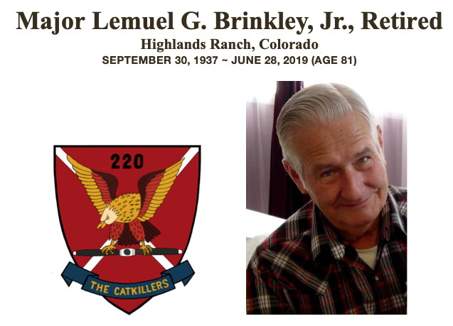 Obituary, Lemuel Brinkley, 28 June 2019