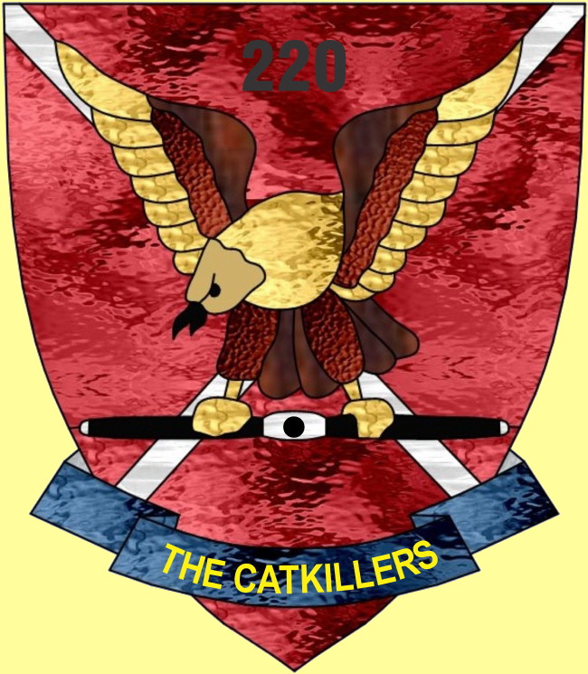 actual Stained glass 220th Aviation Company patch, courtesy Jerry