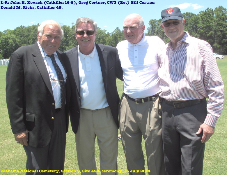 Interment ceremony, Robert M. Cortner, 16 July 2014