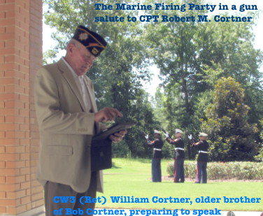 Interment ceremony, Robert M. Cortner, 16 July 2014