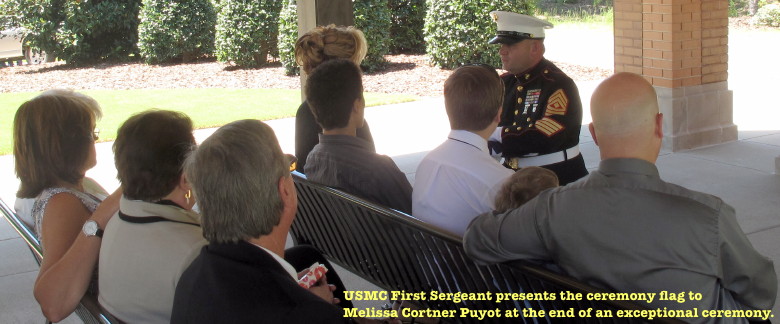 Interment ceremony, Robert M. Cortner, 16 July 2014