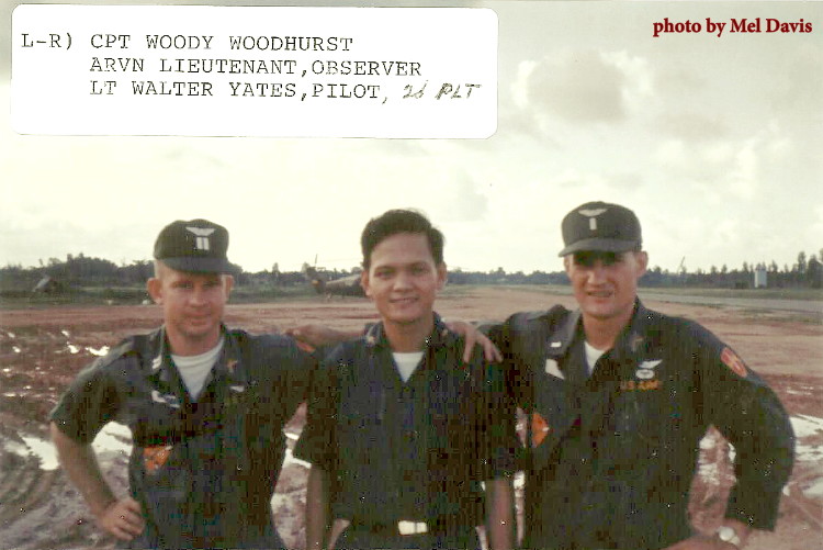 CPT Woody Woodhurst, Vietnamese Aerial Observer, 1LT Walter Yates, 2nd Platoon