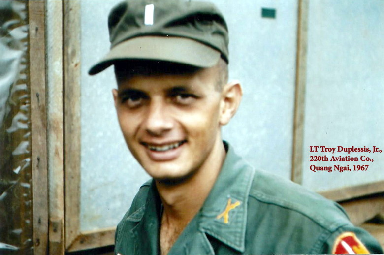1LT Troy Duplessis, Jr., 1st Platoon, Quang Ngai, 1967