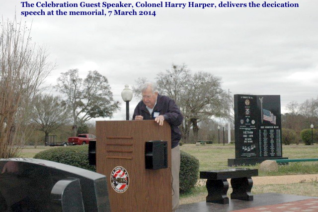Col Harry Harper, All Birddog Memorial Installation Celebration photo by Don Smith