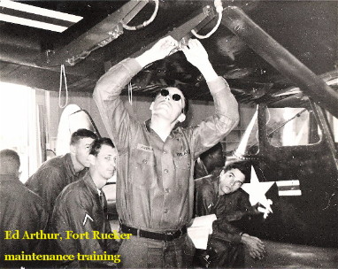 Ed Arthur training at Fort Rucker