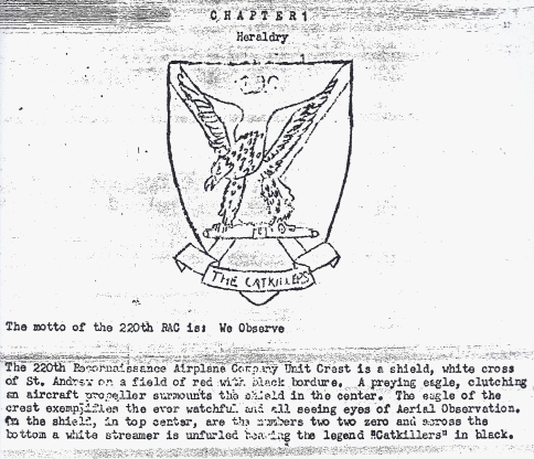 1970 Unit Heraldry pages taken from National Archive files, read carefully