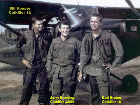 From left: Bill Hooper, Jerry Bonning and Bud Bruton, 220th Aviation Company