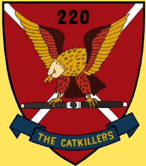 Catkiller sticker, 220th RAC