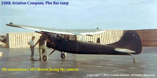 Phu Bai ramp showing SP5 Brown and others, courtesy CPT Tony Keltner, deceased