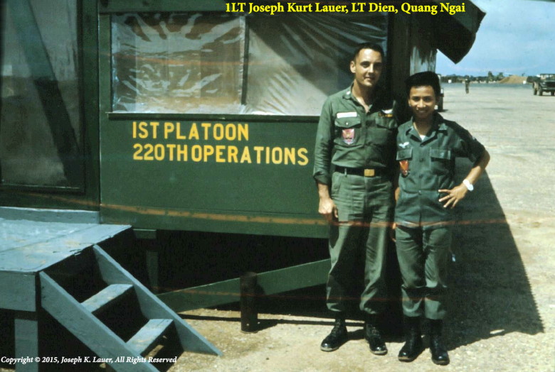 courtesy Kirk Lauer, himself and Lt. Dien, Quang Ngai Operations
