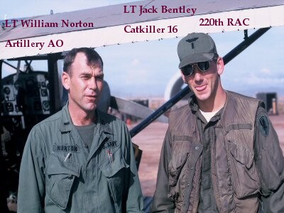 Lt William Norton, AO, 108th Arty; LT Jack Bentley, Catkiller 16