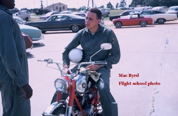 Hugh McNeil 'Mac' Byrd flight school photo, between periods at Skelly