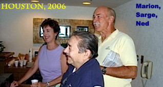 Ned Wilson and wife Marion with Sarge Means at the Houston reunion in 2006