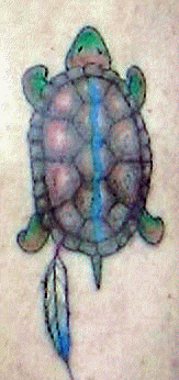J. D. Richards photo, Shawnee Turtle Clan symbol