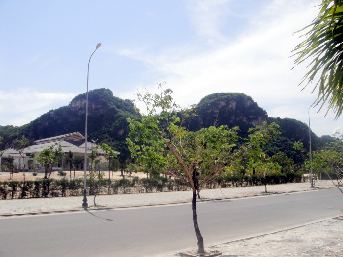 View of Marble Mountains from the road