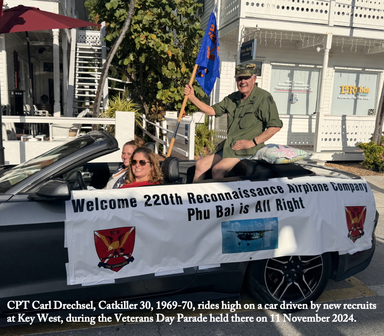 Catkiller 30 Carl Drechsel and crew, Veterans Day Parade, Key West, Florida