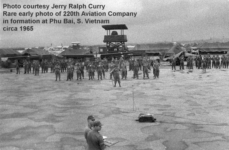 MG Curry photograph: Unit formation at Phu bai, South Vietnam