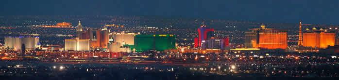 Las Vegas skyline at night