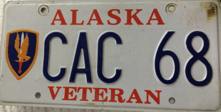 William Thomas photo, car tag